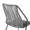 Armen Living Clip Indoor Outdoor Stackable Steel Dining Chair with Gray Rope, PK2 LCCPSIGRY - alternate 7